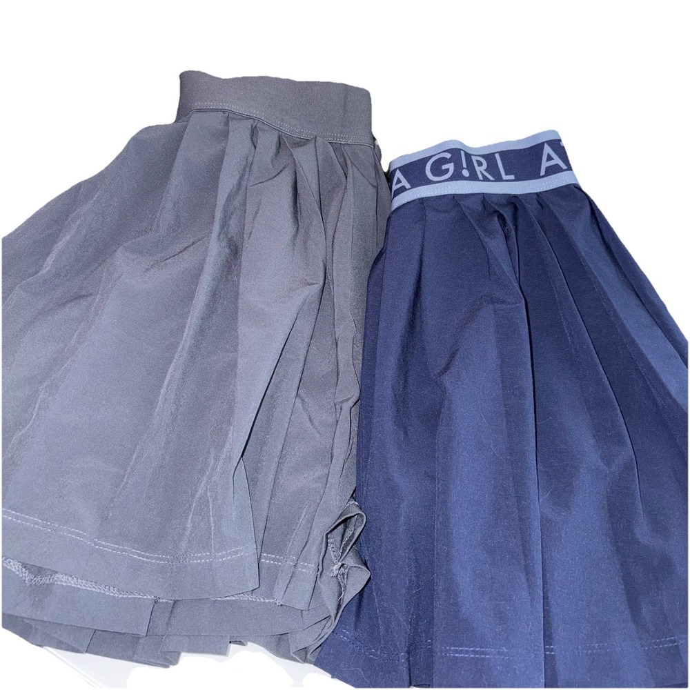Lot Of 2‎ Athleta Girl Pleat Perfect Skort Medium 8/10 Golf Tennis Pockets